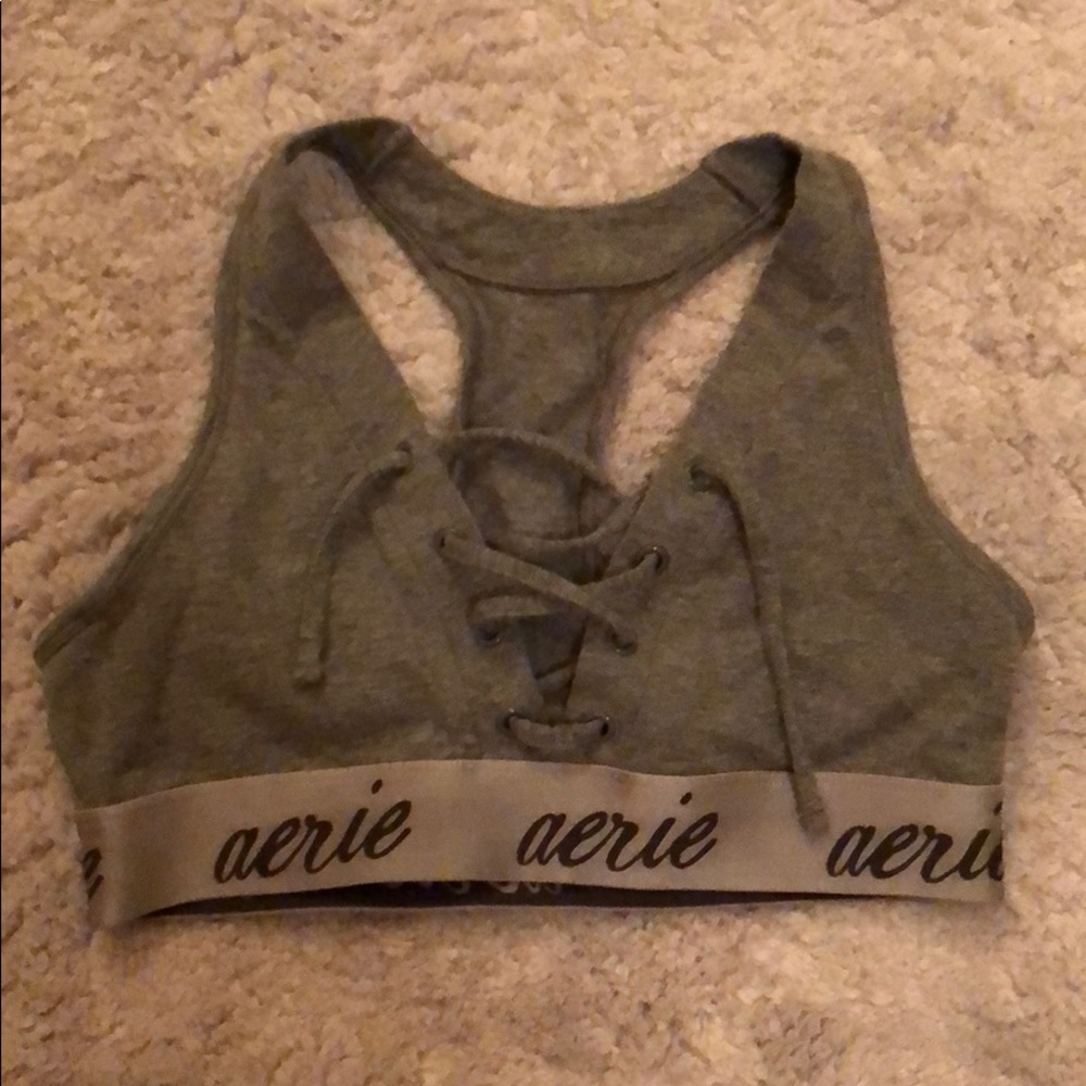 Aerie lace up sports bra
